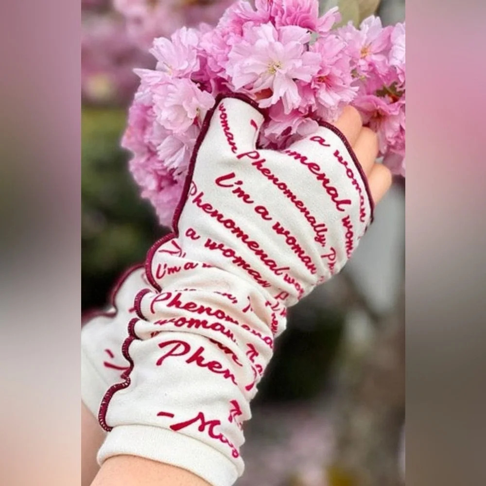 Phenomenal Women by Maya Angelou Writing Gloves